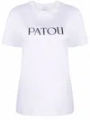 Patou Logo-print Organic-cotton T-shirt In White