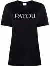 Patou Logo-print Organic-cotton T-shirt In Schwarz