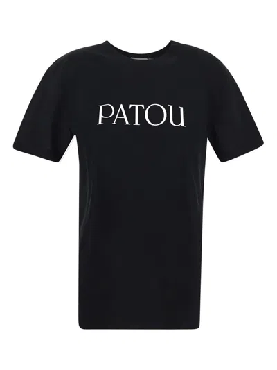 Patou Logo Print T-shirt In Black