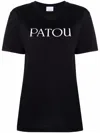 Patou Logo T-shirt In Soft Cotton With Classic Fit And Versatile Style In Black