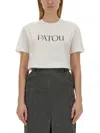 Patou Logo Jacquard Wool-blend Crop Top In White