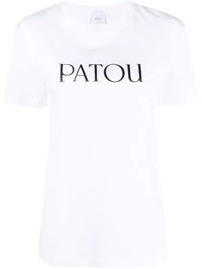 Patou Logo Print T-shirt In White