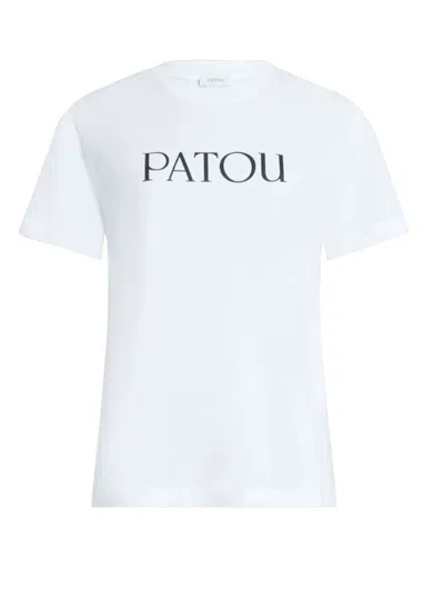 Patou Logo Print Tshirt In White
