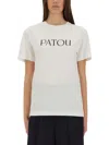 Patou Logo Print Regular Fit T-shirt In White