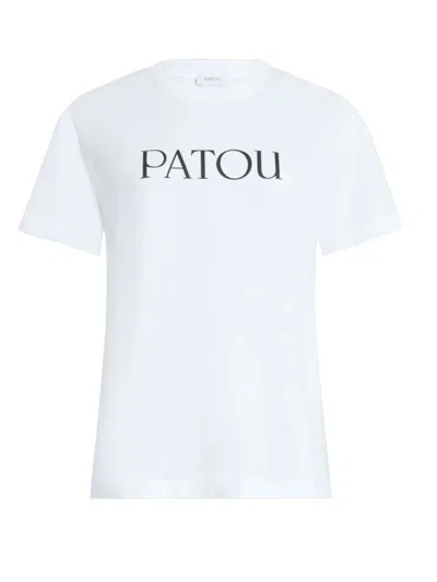 Patou Logo Print T-shirt In White