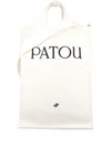 Patou Logo-print Vertical Tote Bag In White