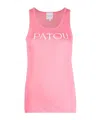 Patou Logo Print Vest In Gray