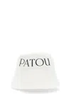 Patou White Logo Print Bucket Hat In White