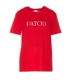 Patou Logo-print Organic Cotton T-shirt In Red