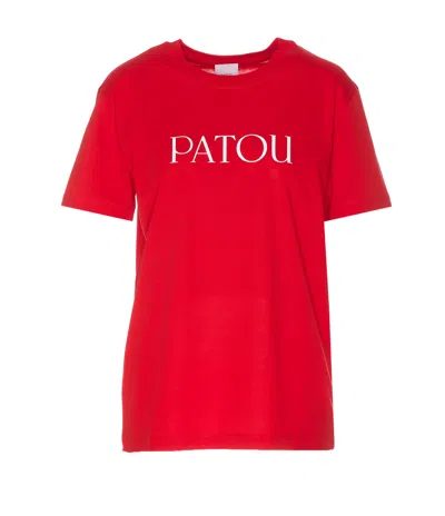PATOU PATOU LOGO PRINTED CREWNECK T-SHIRT