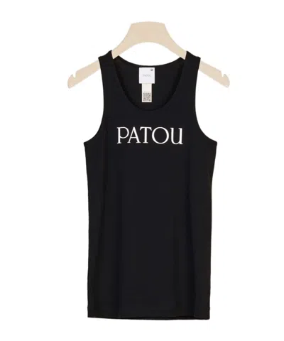 PATOU PATOU LOGO PRINTED SLEEVELESS TANK TOP