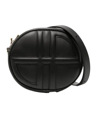 Patou Logo Shoulder Bag In Black