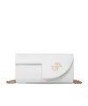 Patou Jp Calf Leather Clutch In White