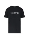 Patou Logo T-shirt In Soft Cotton With Classic Fit And Versatile Style In Black