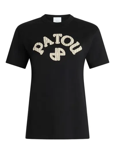 Patou Logo T-shirt In Black