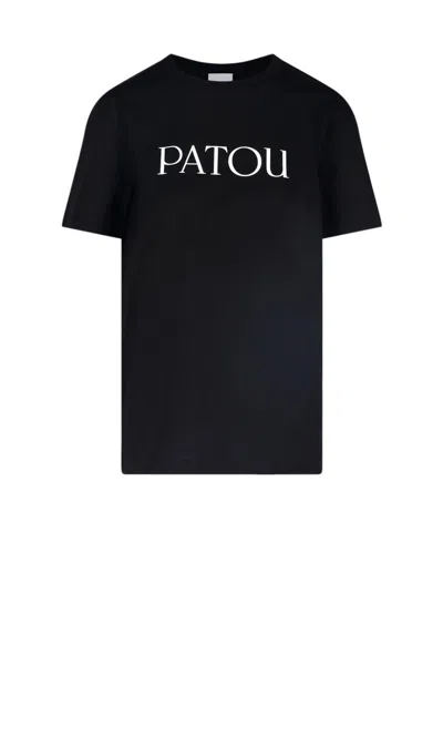 Patou Logo T-shirt In Black