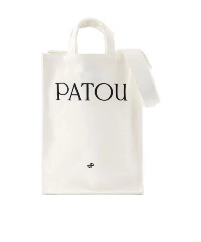 Patou Logo Tote Bag In White