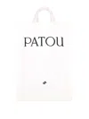 Patou Logo-print Vertical Tote Bag In White