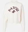 Patou Logo Wool And Cashmere Sweater In White