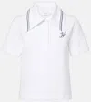 Patou Logo-embroidered Polo Shirt In White