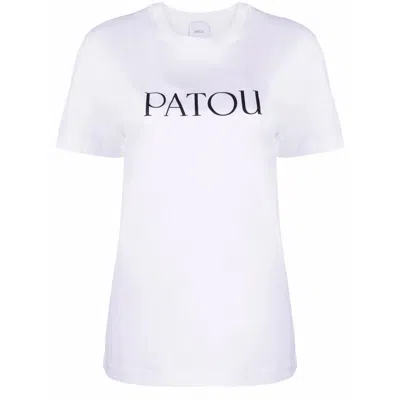 Patou Logo-print Organic-cotton T-shirt In White