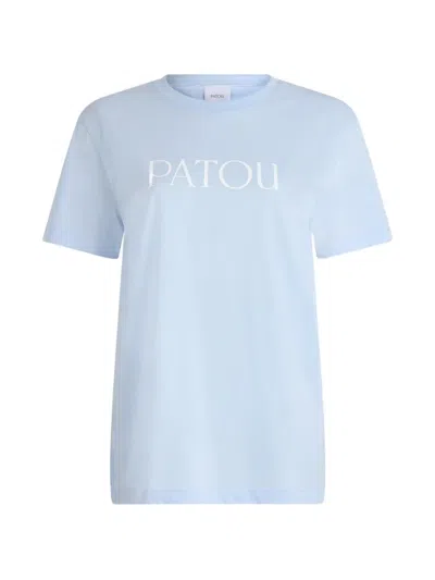 Patou Logo-print T-shirt In Blue