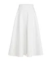 Patou Long A-line Skirt In Organic Cotton Gabardine