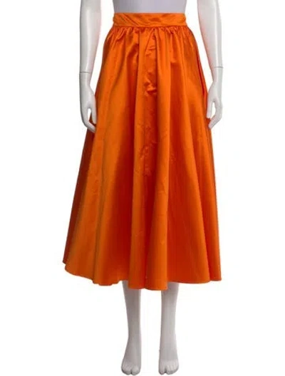 Pre-owned Patou Long Skirt In Orange