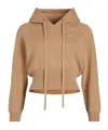 Patou Long-sleeved Hooded Sweater In Brown