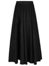 Patou A-line Calf-length Skirt In B Black
