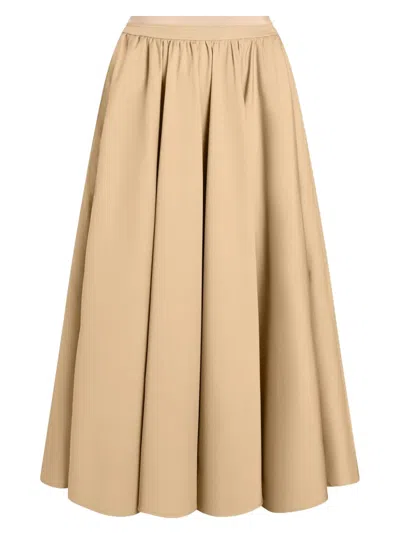 Patou Maxi Skirt In Organic Cotton In Neutral