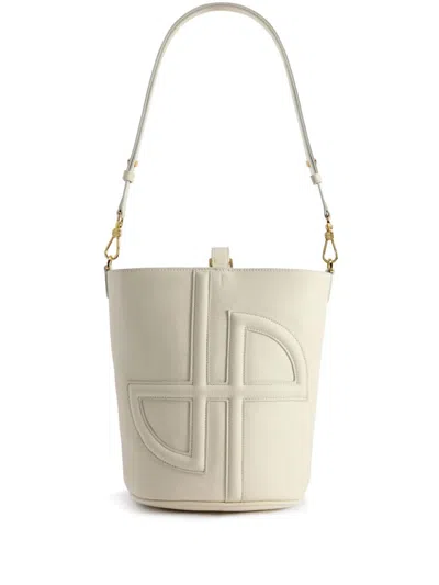 Patou Medium Jp Bucket Bag In White