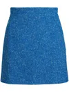 Patou Melange Mini Skirt In 蓝色