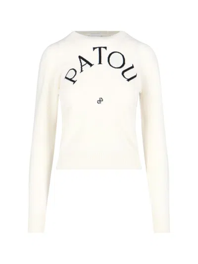 PATOU MERINO WOOL BLEND SWEATER