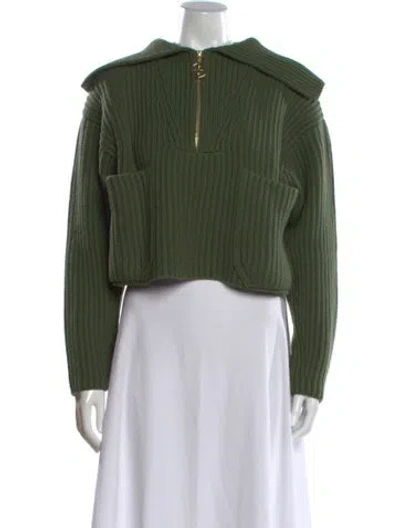 Pre-owned Patou Merino Wool Sweater In Green