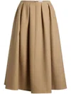Patou Mid Length Volume Pleated Skirt