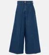 Patou Mid-rise Wide-leg Jeans In Blau