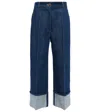 Patou Mid-rise Wide-leg Jeans In Rodeo Blue