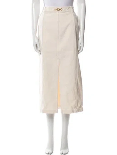 Pre-owned Patou Midi Length Skirt In Neutral