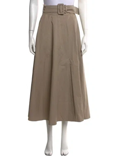 Pre-owned Patou Midi Length Skirt In Neutrals