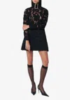 Patou Mini Dress With Buckled-collar In Black