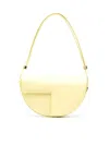 Patou Small Curved Shoulder Bag In Yellow