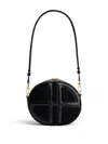 Patou Black Leather Le Jp Shoulder Bag In 黑色