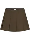 Patou Mini Pleated Skirt By  In Brown