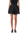 Patou Flared Draped Mini Skirt