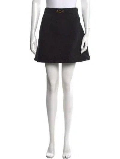 Pre-owned Patou Mini Skirt In Black