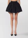 Patou Mini Skirt With Elastic Waistband And Flared Silhouette In Black