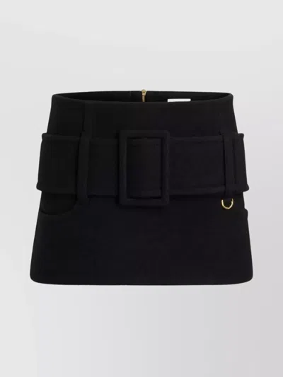 PATOU MINI SKIRT WITH WIDE BELT AND SIDE POCKET