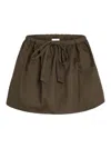 Patou Organic Cotton Mini Skirt In Brown