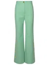 Patou Pantalone Flare Bottoni In Green